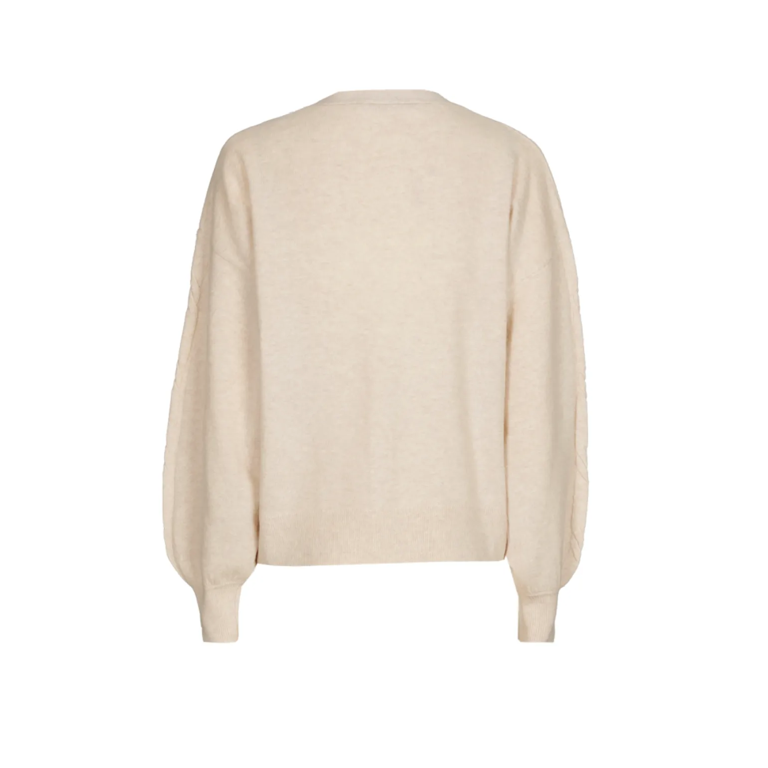 Oversized gilet met wol