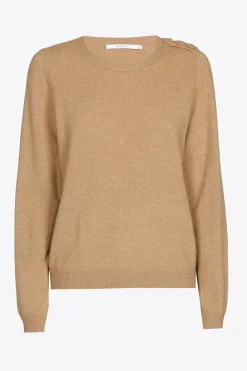 Pull met knopen op schouder