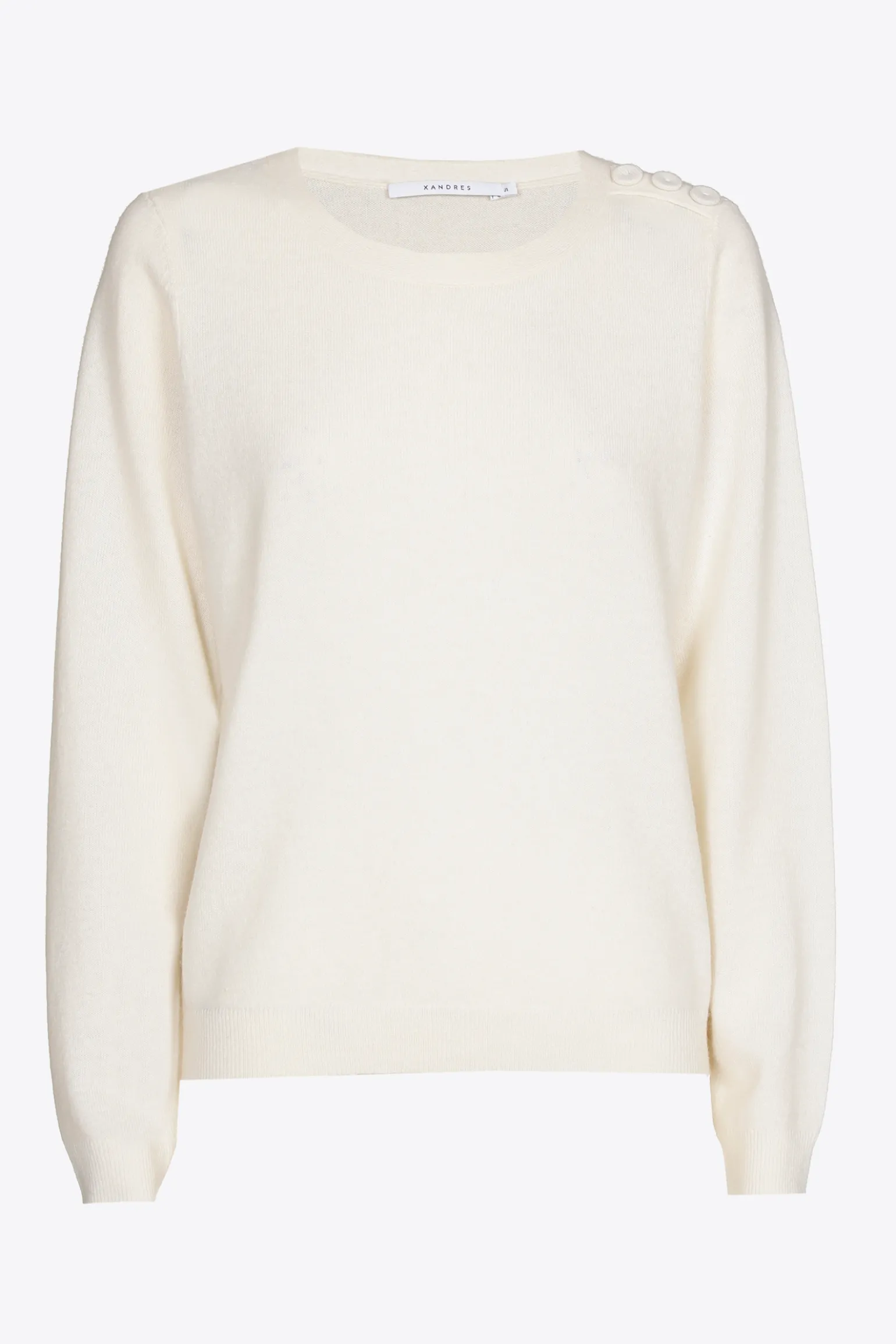Pull met knopen op schouder