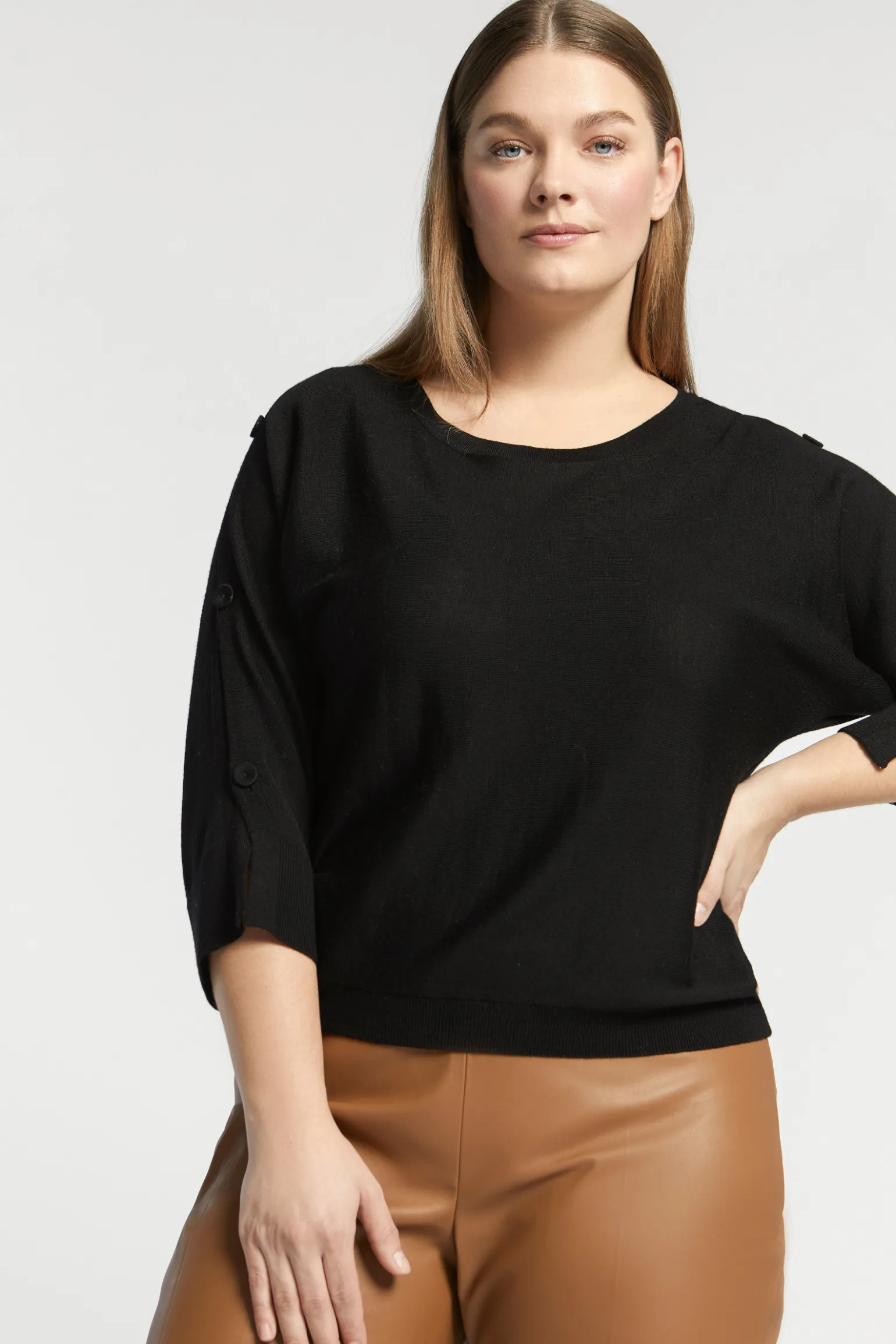 Pull met knopen van merinowol