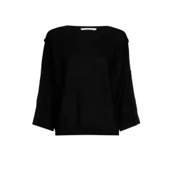 Pull met knopen van merinowol