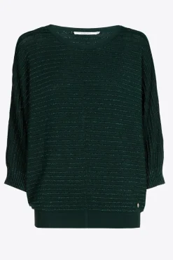Pull met lurex en fantasiesteek