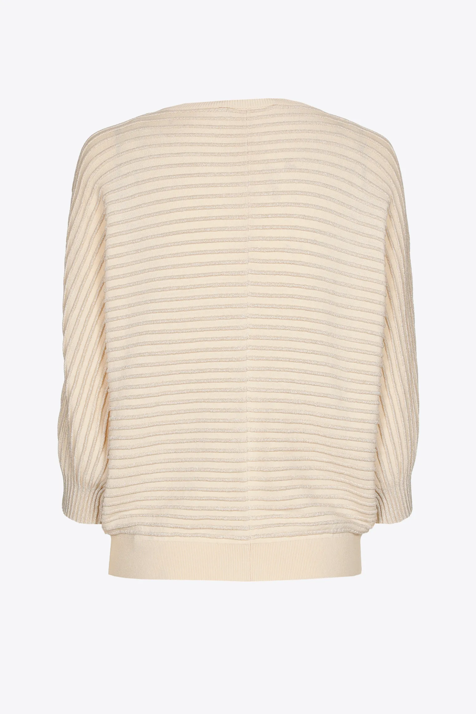 Pull met lurex en fantasiesteek