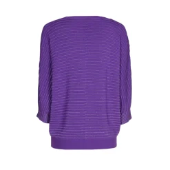 Pull met lurex en fantasiesteek
