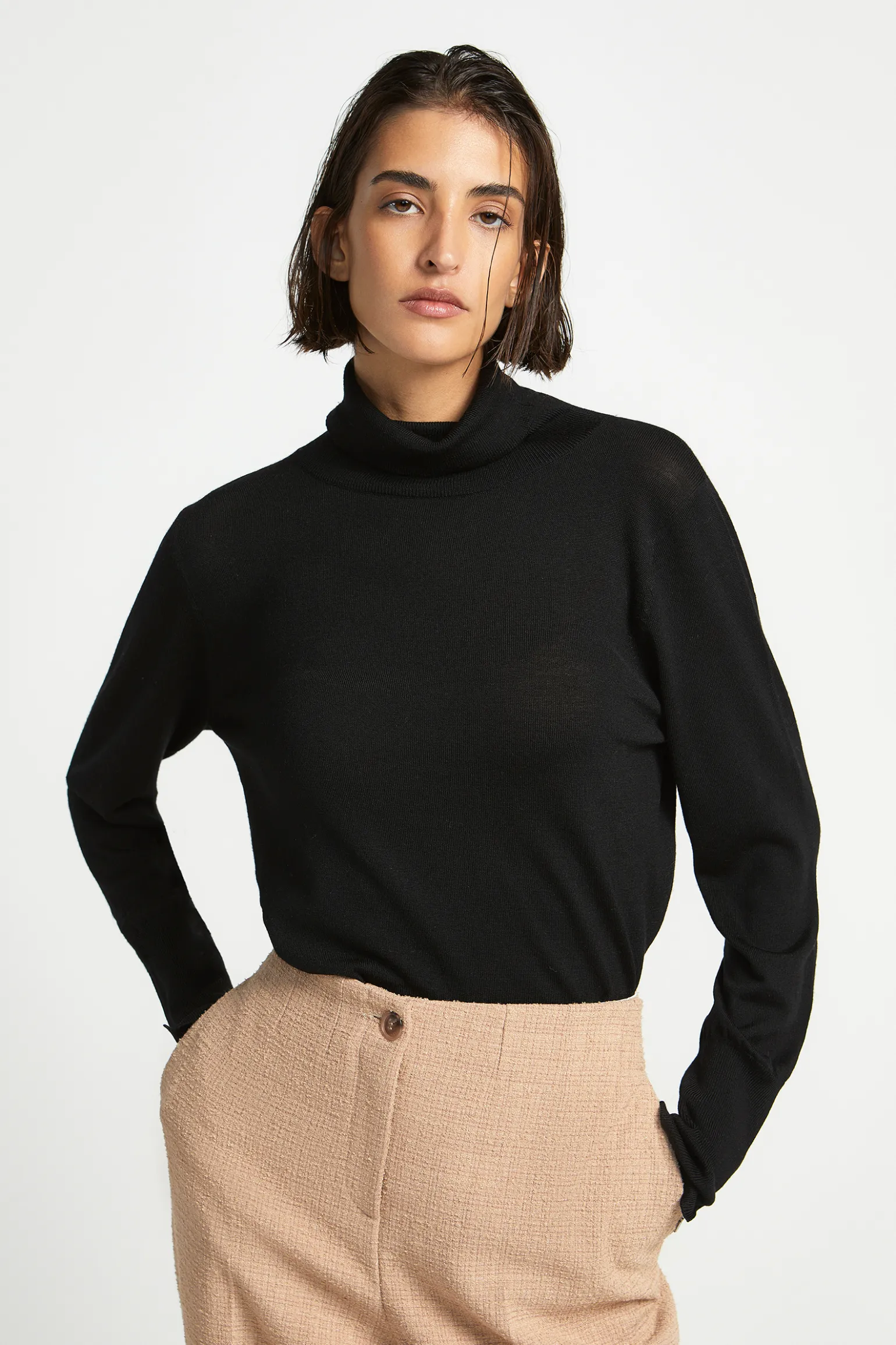 Pull met rolkraag