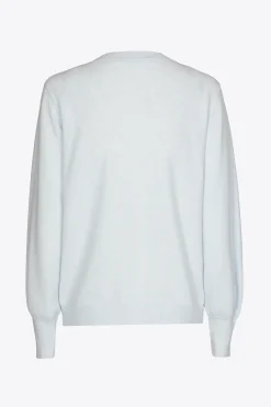 Pull met twist aan de hals