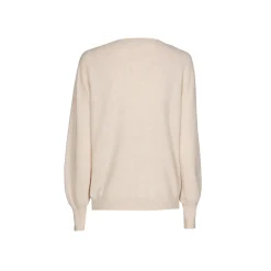 Pull met twist aan de hals