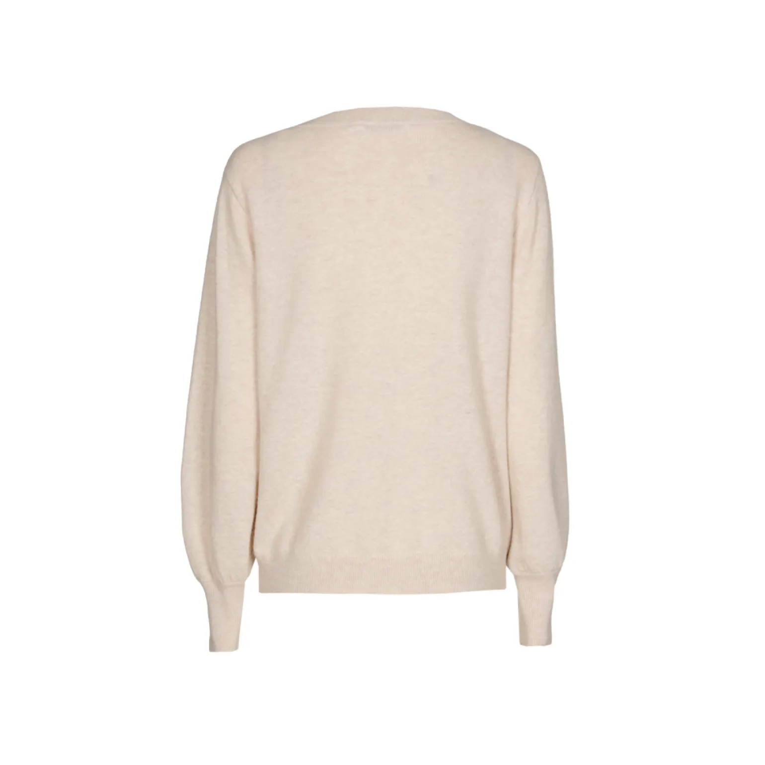 Pull met twist aan de hals