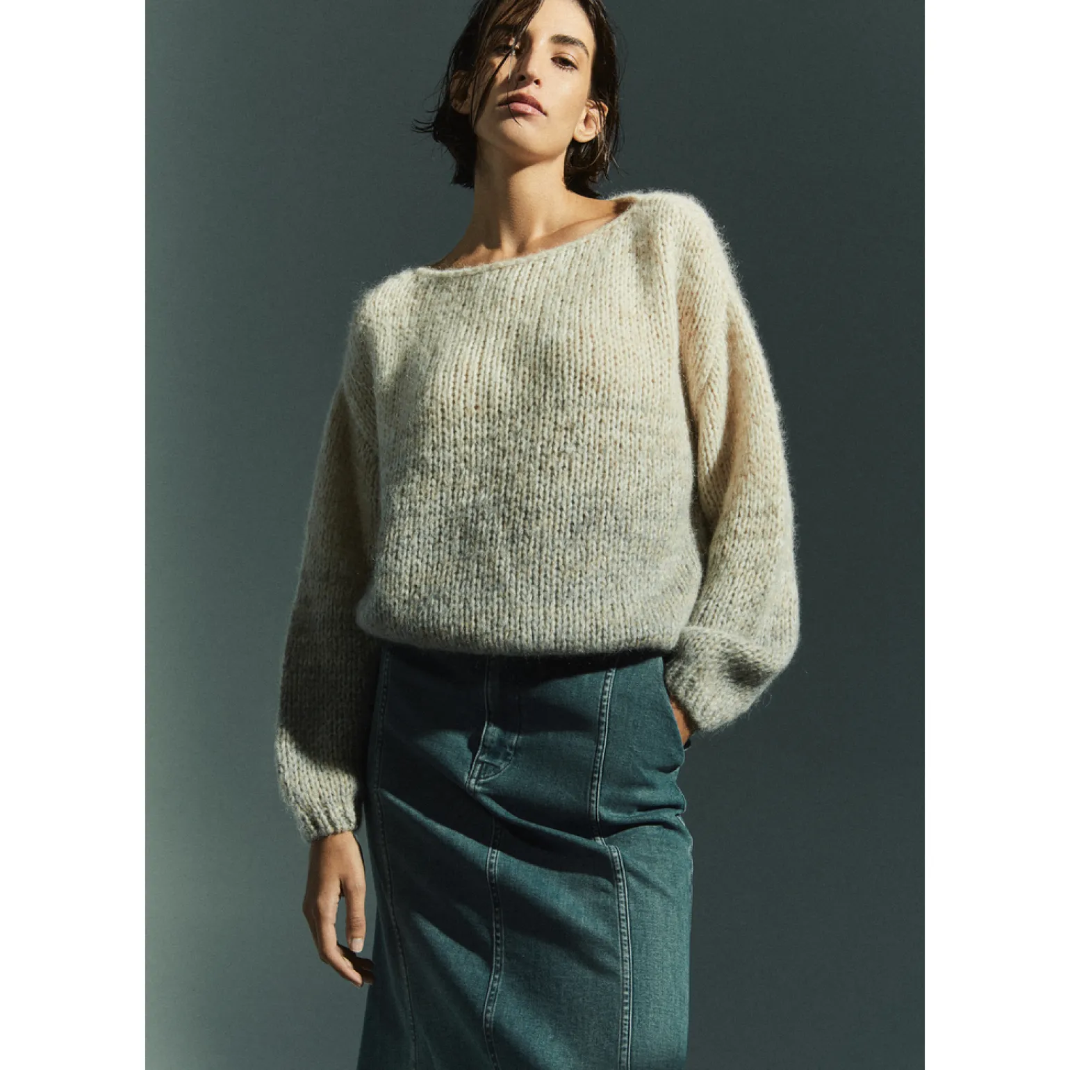 Pull van mohair en alpacawol