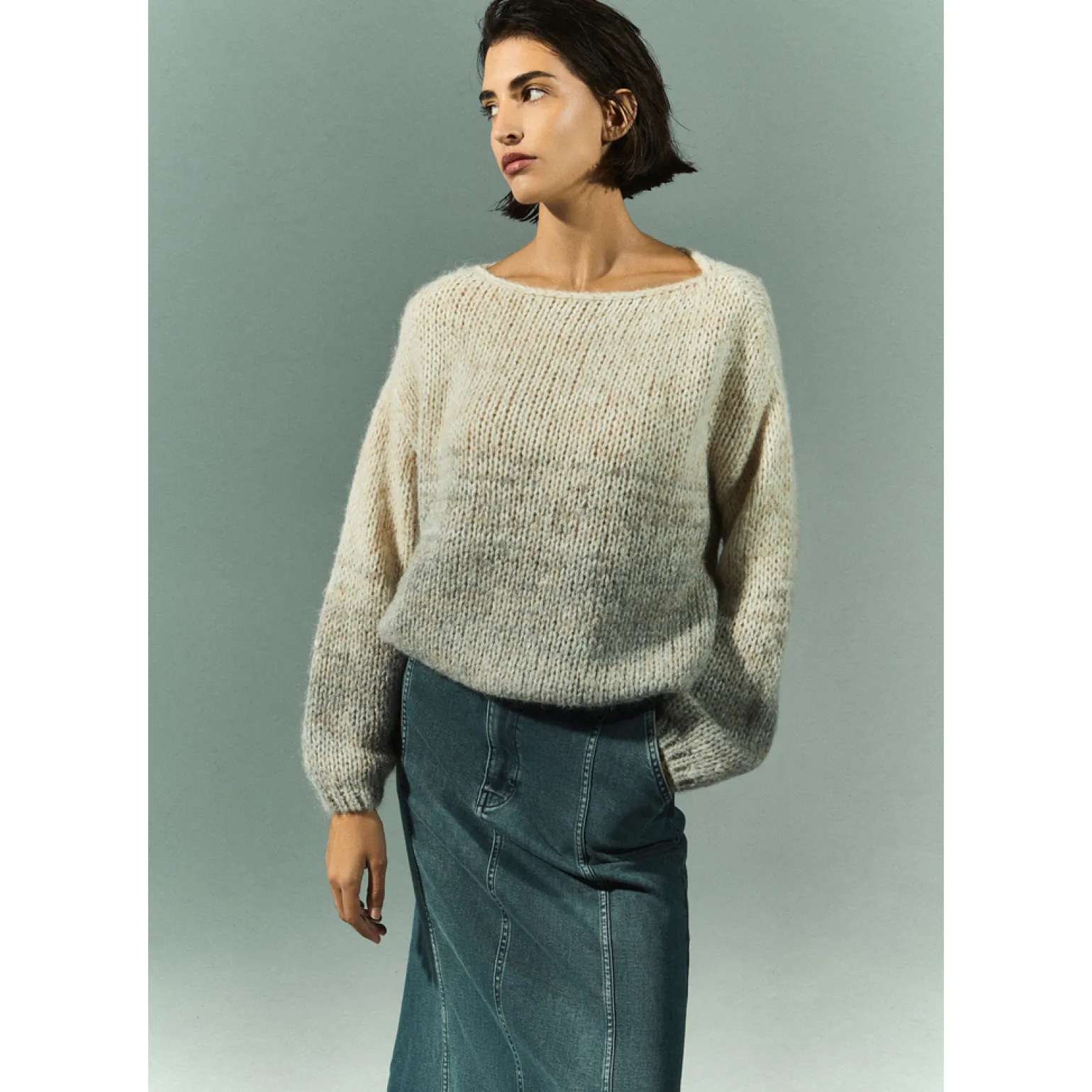 Pull van mohair en alpacawol