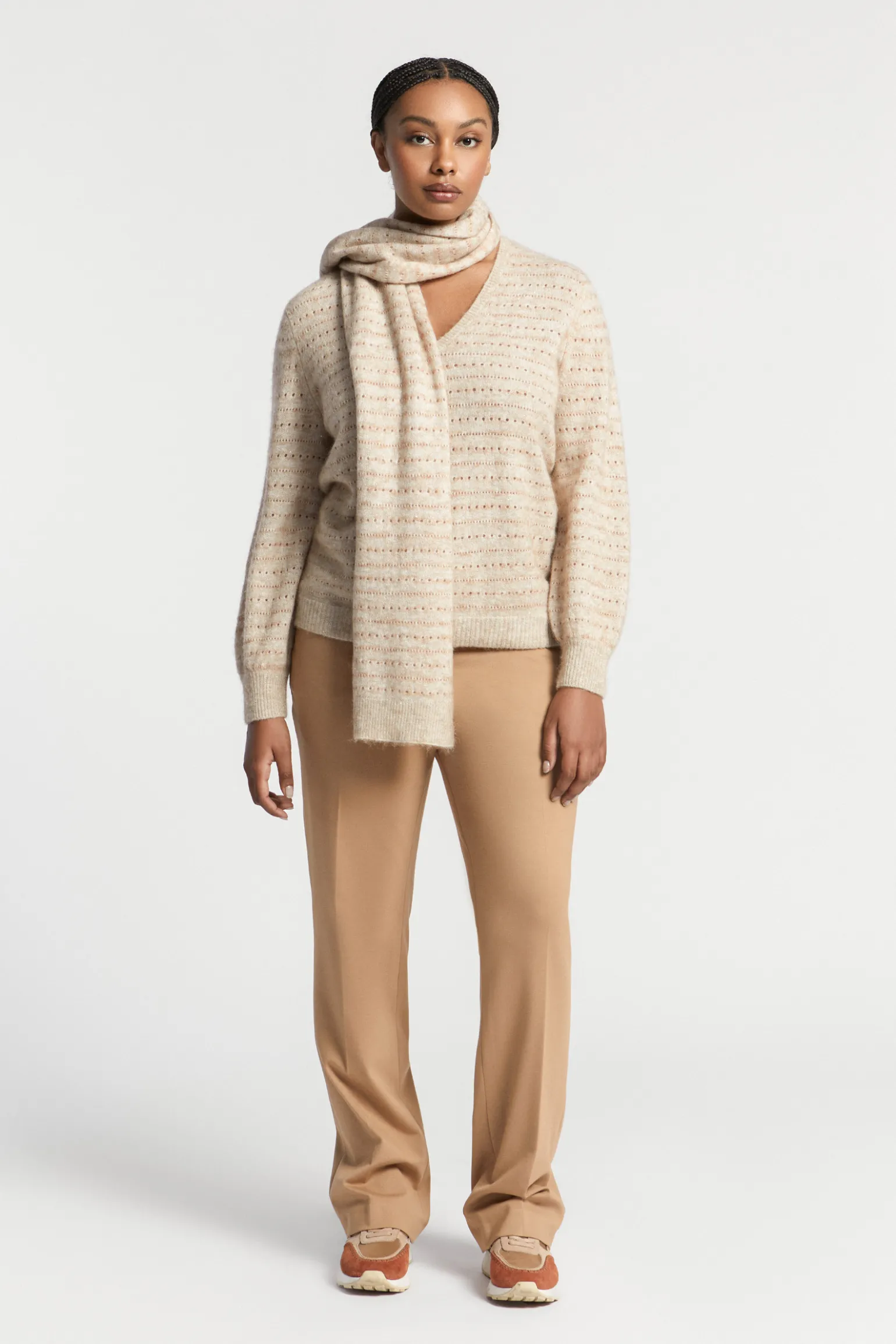 Pull van wolmix met lurex