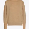 Pull van wolmix met rolnek