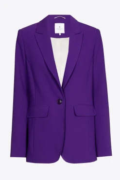 Rechte blazer met reverskraag