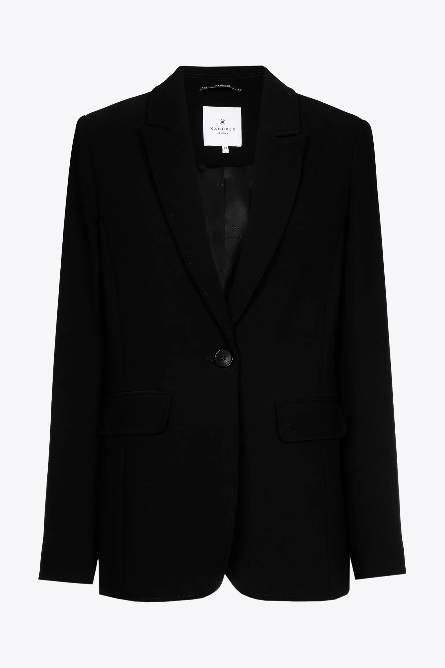 Rechte blazer met reverskraag