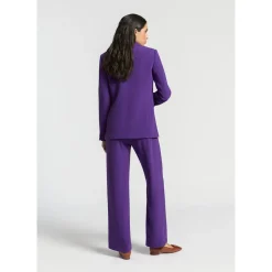 Rechte blazer met reverskraag