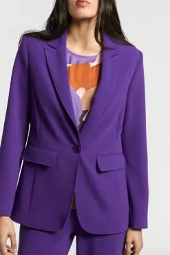 Rechte blazer met reverskraag