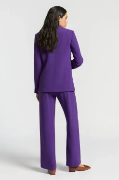 Rechte blazer met reverskraag