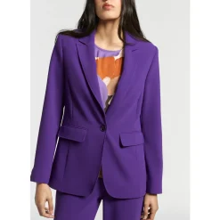 Rechte blazer met reverskraag