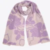 Sjaal met jacquard knit
