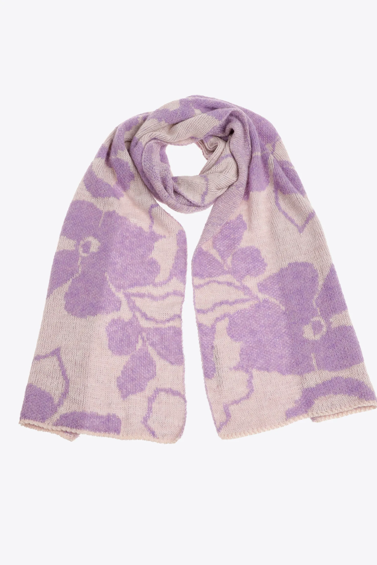 Sjaal met jacquard knit