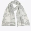 Sjaal met jacquard knit