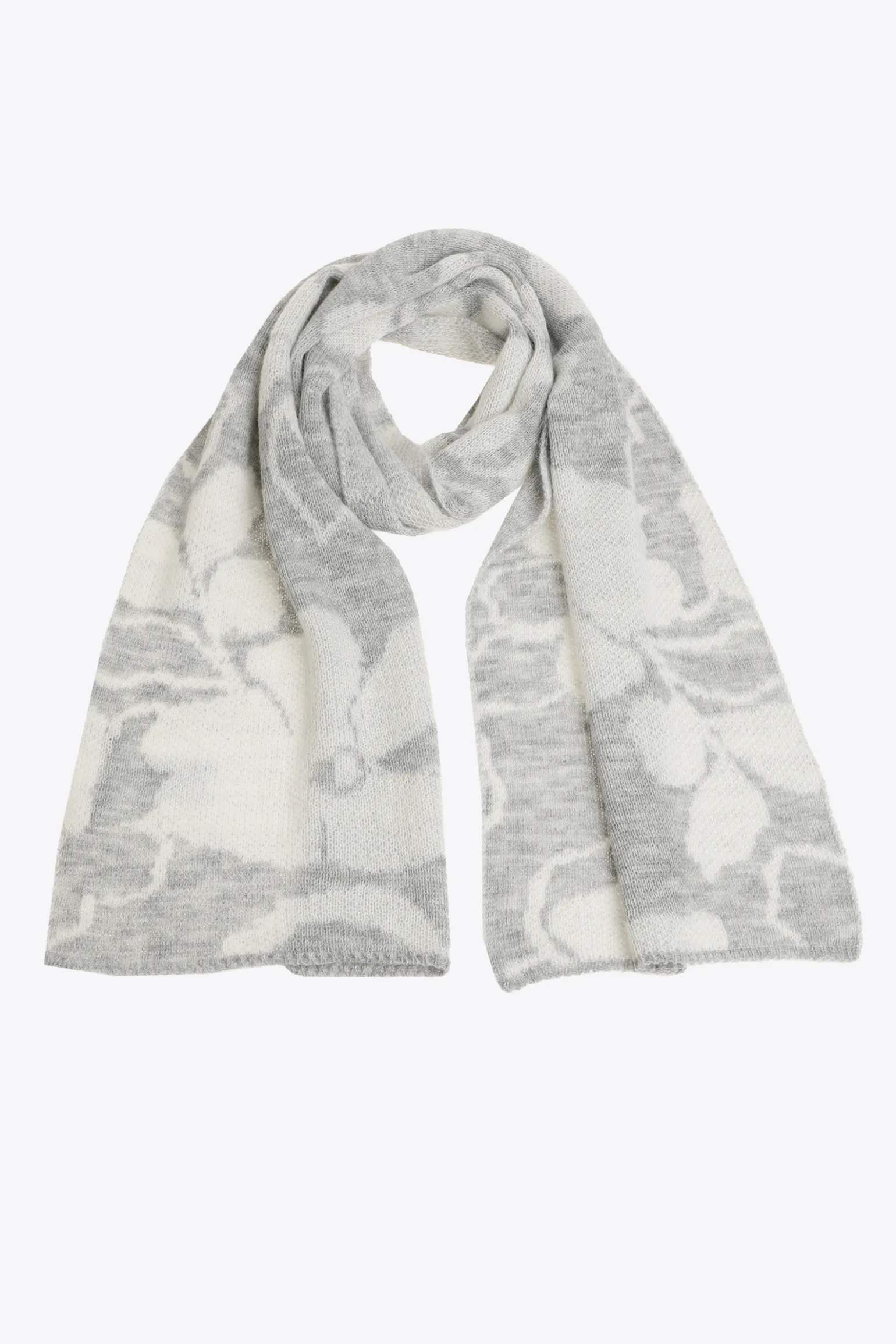 Sjaal met jacquard knit