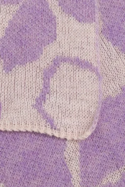 Sjaal met jacquard knit