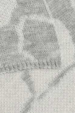 Sjaal met jacquard knit