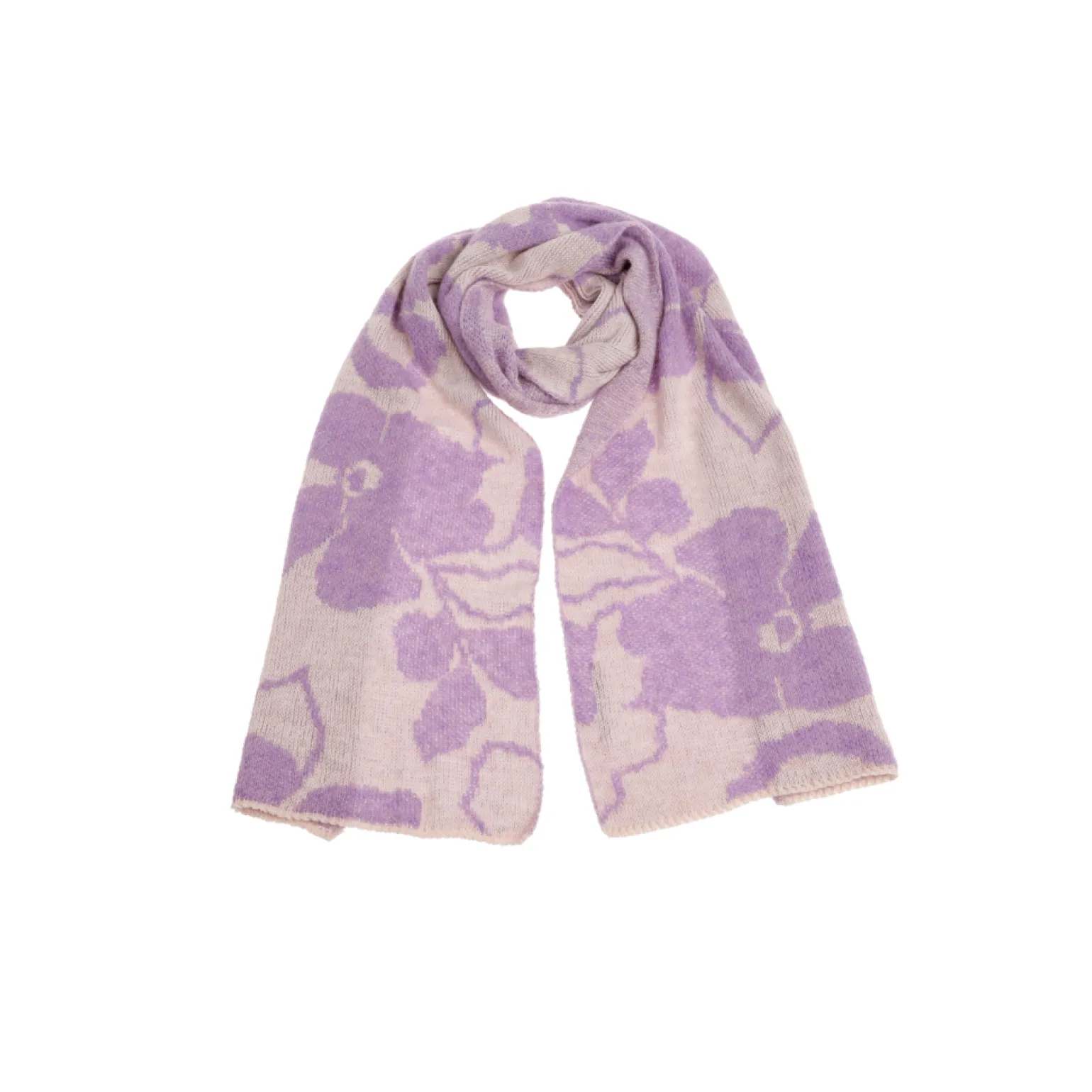 Sjaal met jacquard knit