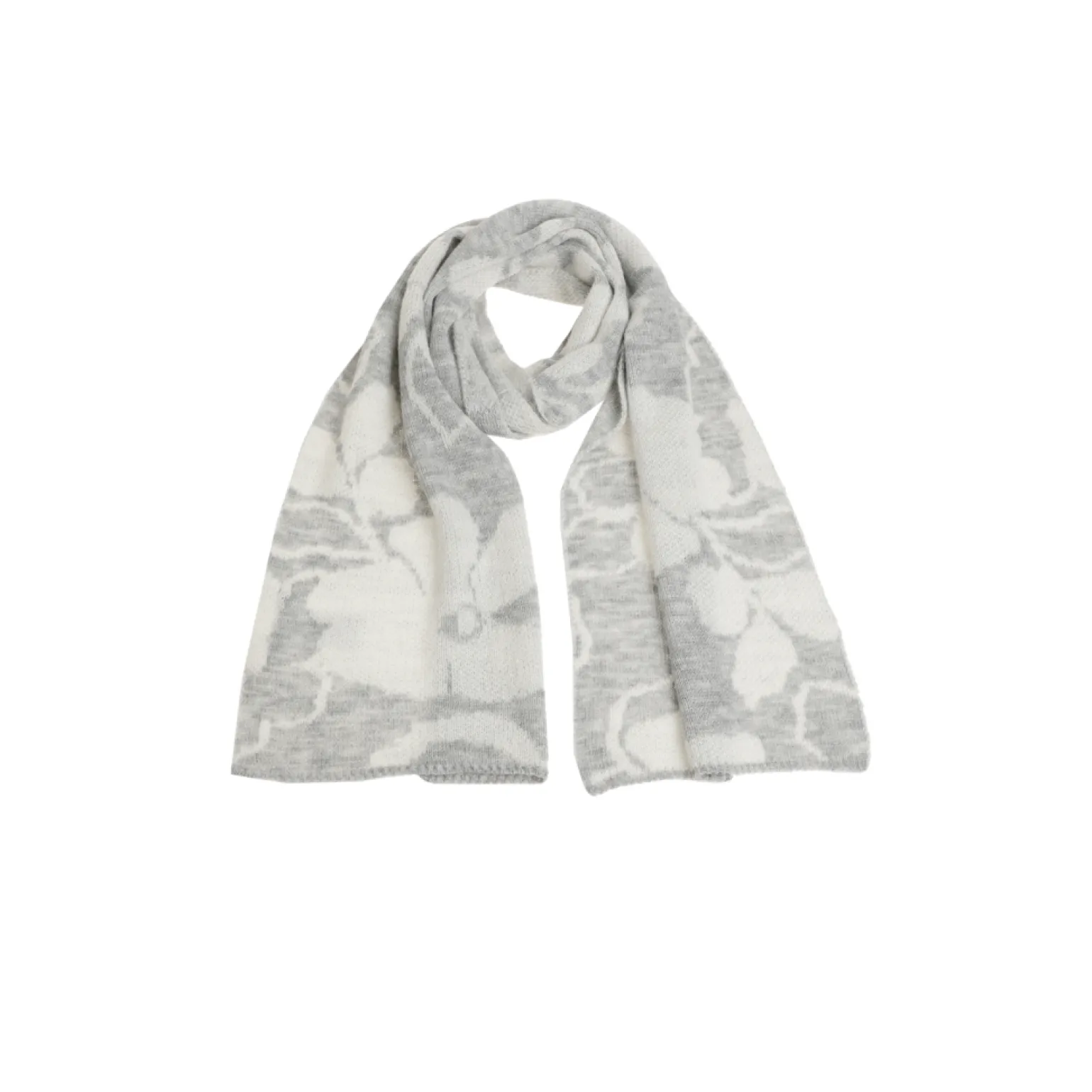 Sjaal met jacquard knit