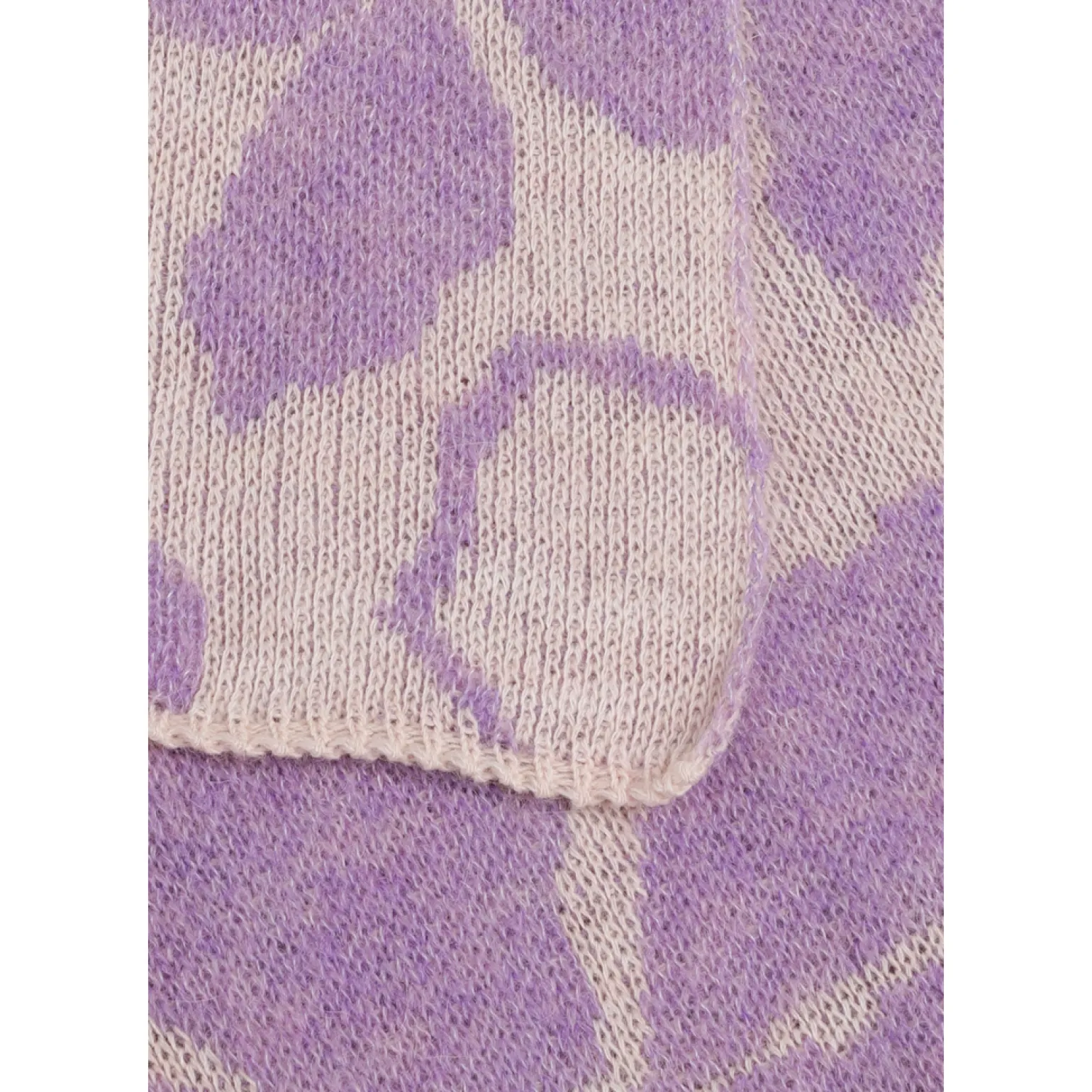 Sjaal met jacquard knit