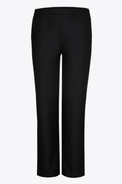 Soepele broek met rechte pijpen