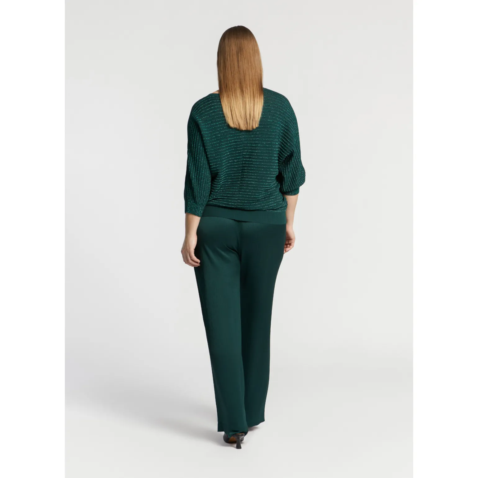 Soepele broek met rechte pijpen