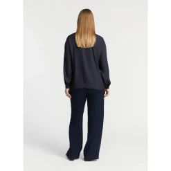 Soepele broek met rechte pijpen