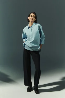 Stijlvolle pantalon met wijde pijpen