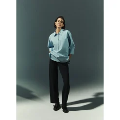 Stijlvolle pantalon met wijde pijpen