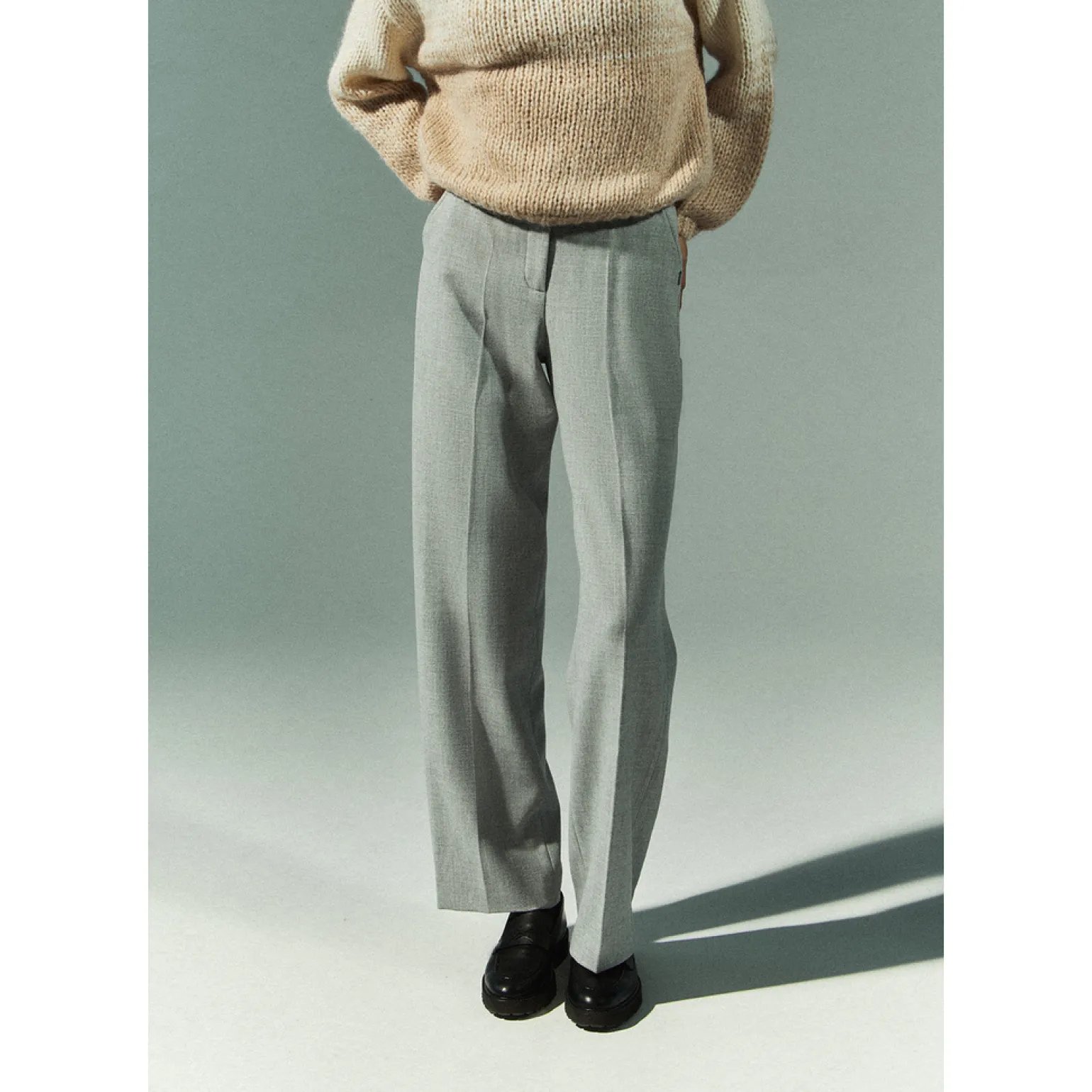 Stijlvolle pantalon met wijde pijpen