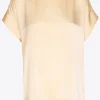 Tijdloze blouse met satijnlook