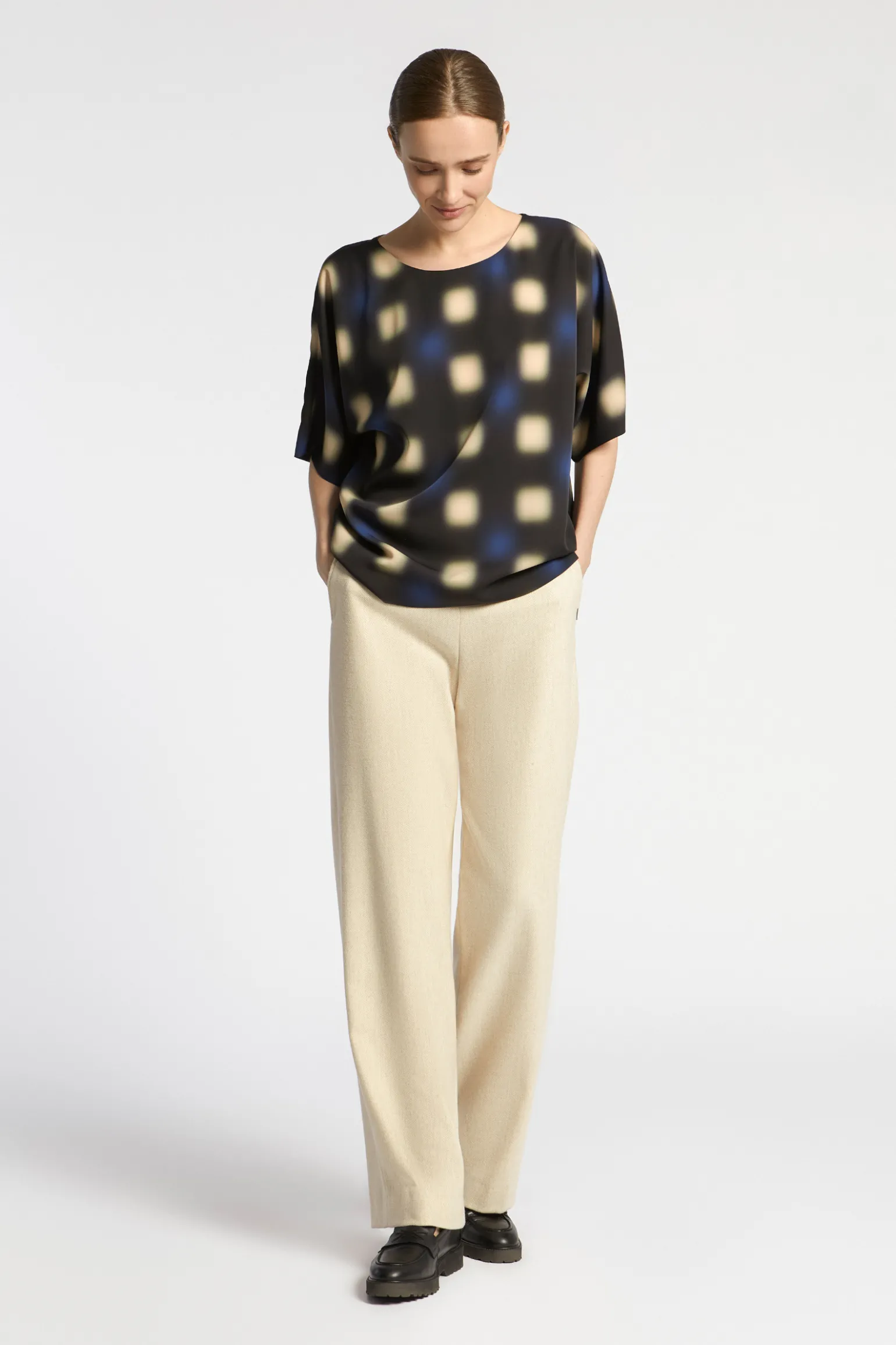 Top met blurred print