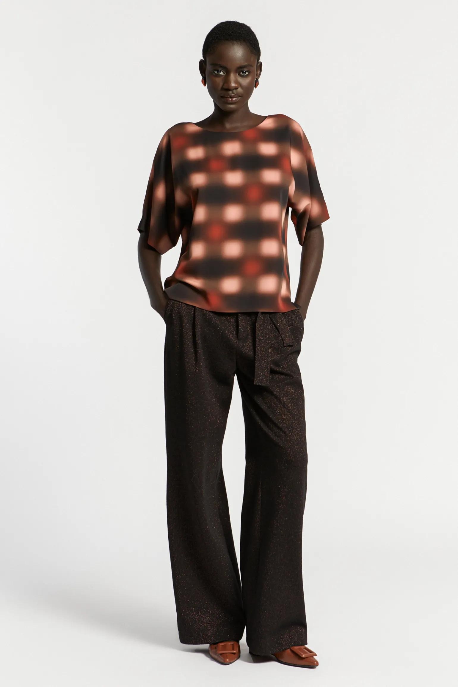 Top met blurred print
