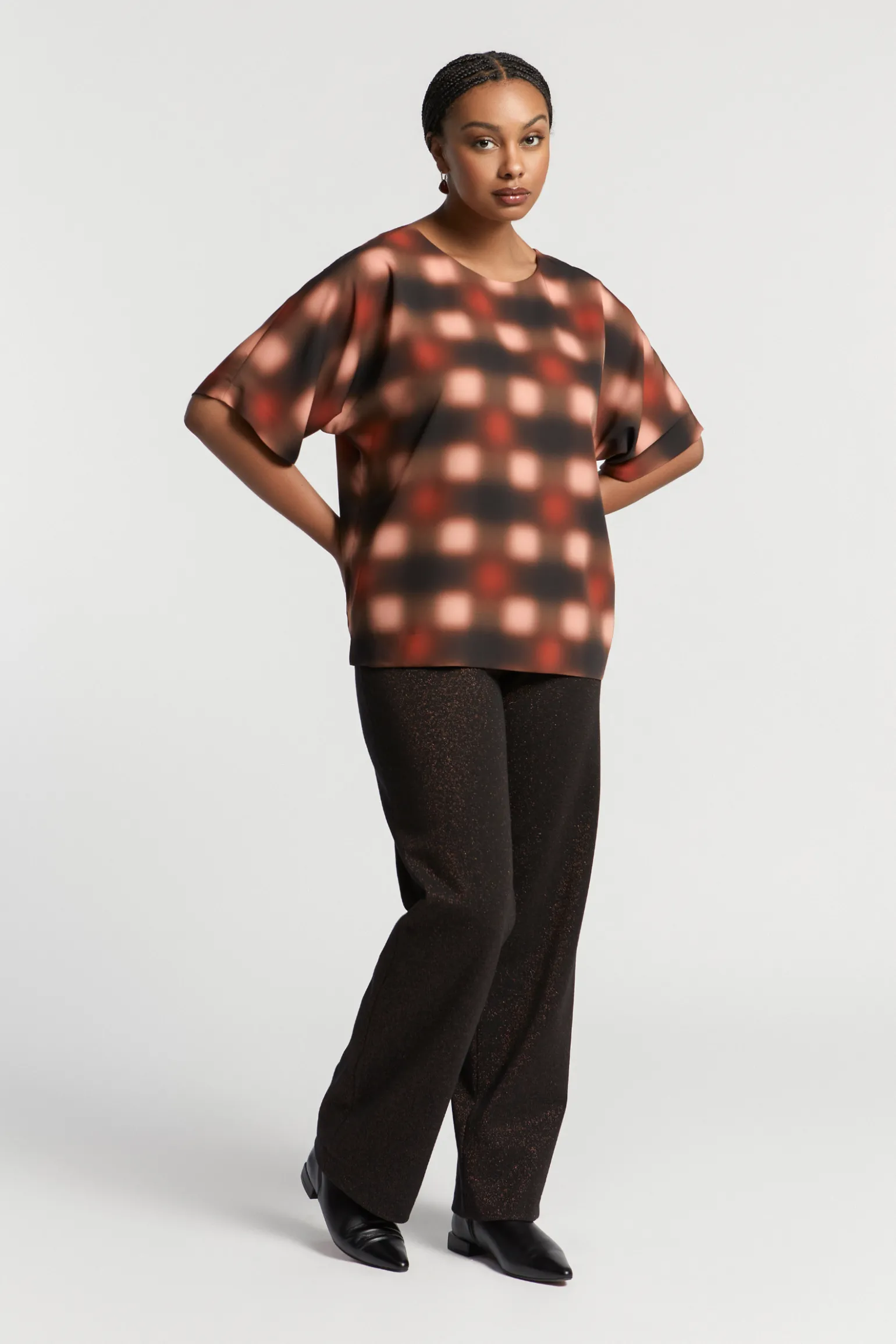 Top met blurred print