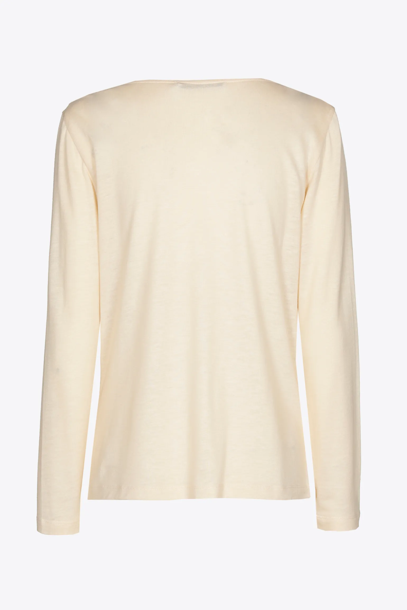 T-shirt met gedrapeerde hals