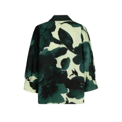Volumineuze blouse met hemdkraag