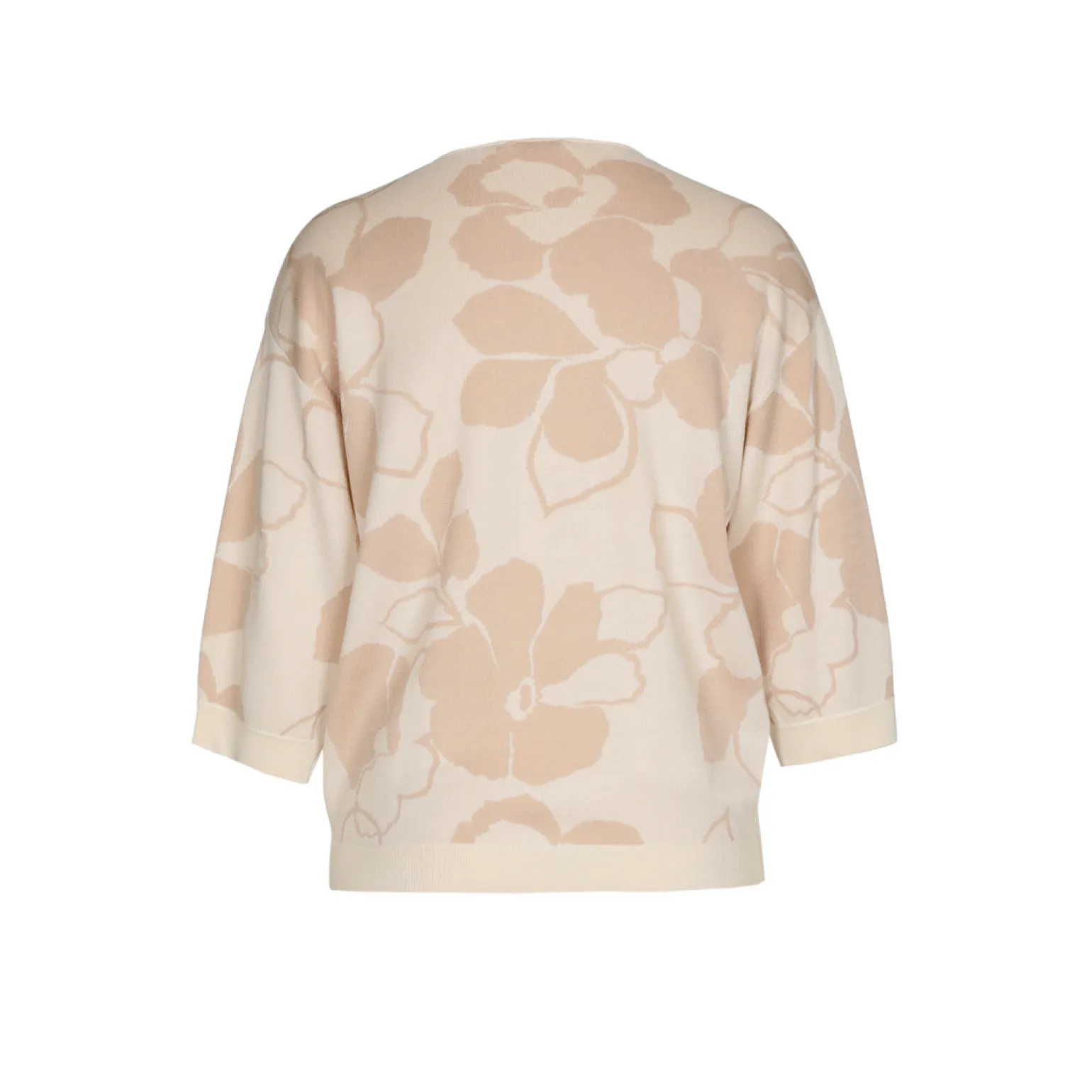 Volumineuze pull met bloemenprint