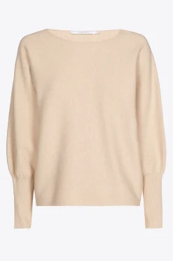 Volumineuze pull met boothals