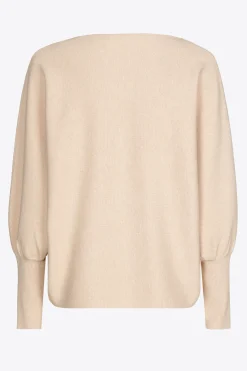 Volumineuze pull met boothals