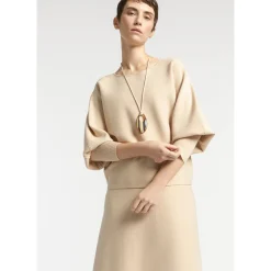 Volumineuze pull met boothals