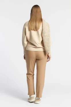 Volumineuze pull met boothals