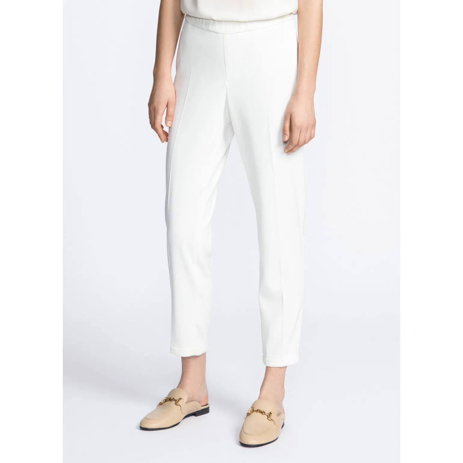 Witte geklede broek
