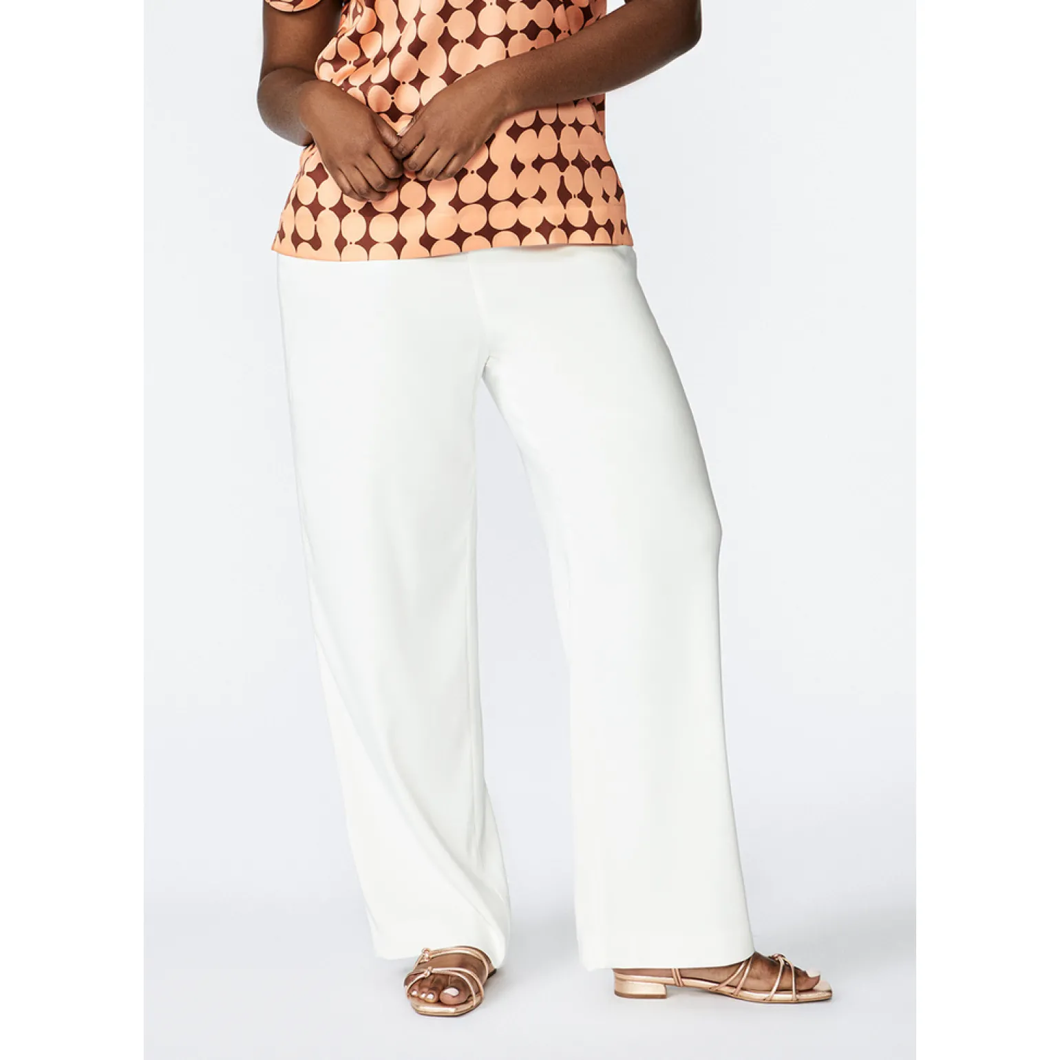 Witte losse broek